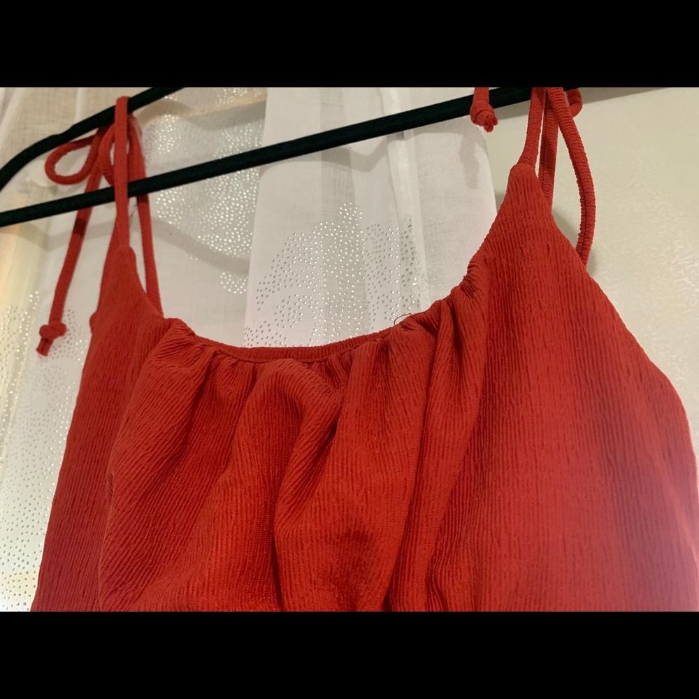 Red summer dress